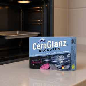 Éponge de four Abrazo CeraGlanz, lot de 2, tampon en laine d'acier inoxydable pour four, grill et plaque de cuisson - Product Image 3