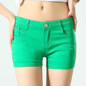 Pantaloncini in Denim di cotone <span class=keywords><strong>Shot</strong></span> in Denim di alta qualità da donna in tinta unita alla moda estiva di alta qualità - Product Image 6