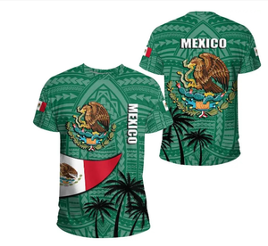 เสื้อยืดแขนสั้นสำหรับทั้งชายและหญิงเสื้อยืดสไตล์เม็กซิโก3D ออกแบบโลโก้แบรนด์ของคุณได้ตามที่ต้องการ - Product Image 6