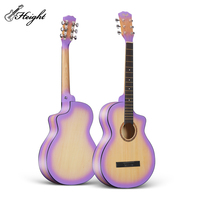 Guitare acoustique professionnelle avec finition mate, 38 pour débutant, vente en gros, service OEM en chine