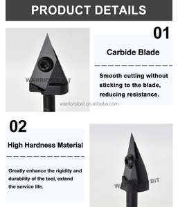 Chiến Binh Của <span class=keywords><strong>Bit</strong></span> 6 12Mm 45 Độ V <span class=keywords><strong>Bit</strong></span> Chế Biến Gỗ 3D Khắc Phay Cắt Có Thể Thay Thế Chèn V-Rãnh Rãnh Rãnh <span class=keywords><strong>Router</strong></span> <span class=keywords><strong>Bit</strong></span> - Product Image 5