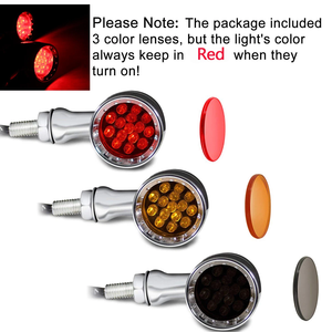 ไฟเลี้ยว LED สไตล์วินเทจทรงกระสุน สีเหลืองอำพัน สำหรับรถมอเตอร์ไซค์ฮาร์เลย์ - Product Image 3