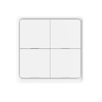 Interrupteur intelligent Zigbee Tuya à 4 boutons, télécommande murale sans fil pour la domotique