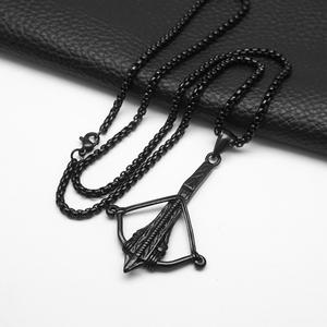 Hip Hop Punk tiro impermeable 316 acero inoxidable 18K Pvd relleno chapado en oro joyería de moda colgante collares para Mujeres Hombres - Product Image 4