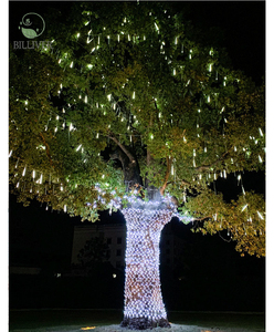 LED impermeabile 51cm <span class=keywords><strong>pioggia</strong></span> caduta lampada 10 tubi Led meteorite luce doccia a cascata illuminazione per giardino esterno - Product Image 2