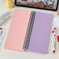 Cuaderno Espiral A6 con Diseño de Cachorro Adorable, Diario Estudiantil con Páginas a Color, Planificador DIY para Notas Diarias y Registro de Hábitos