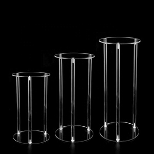 Support de fleurs de table moderne en acrylique transparent de luxe, centre de table pour mariage, maison, hôtel, fête, utilisation en extérieur - Product Image 5