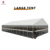 Tente d'événement à toit courbé en aluminium, chapiteau temporaire pour concerts et sports en plein air avec couverture en PVC