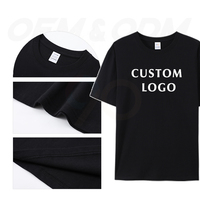 T-Shirt Col Rond 100% Coton Personnalisé de Haute Qualité avec Votre Logo, T-Shirt Vierge Homme Casual, Pour Impression de Logo