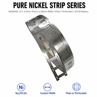 Bande de nickel pur sur mesure 32140, 0,10-0,30 mm, haute conductivité, soudage par points, connecteur de batterie, stockage d'énergie pour véhicules électriques