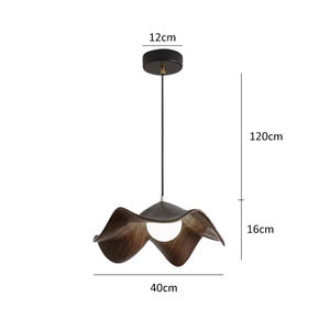 <span class=keywords><strong>Suspension</strong></span> moderne en noyer 40 cm, style nordique, <span class=keywords><strong>pour</strong></span> salle à manger, îlot de <span class=keywords><strong>cuisine</strong></span>, luminaire LED de plafond - Product Image 6