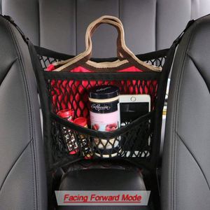 BSCI Factory Driver Storage Netting Pouch Barrier of Backseat Pet Kids 3-Layer <b>Car</b> Mesh Organizer <b>Seat</b> <b>Back</b> Net Bag - Product Image 4