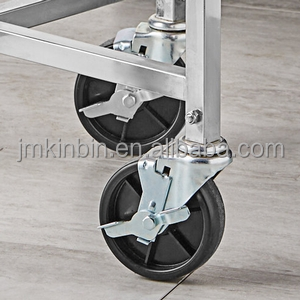 Chariot de transport à roulettes en acier inoxydable pour marmites de cuisine commerciale, support de transfert et de rangement pour grandes casseroles - Product Image 5