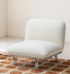 Sillón Cuadrado de Estilo Nórdico Moderno y Minimalista, Sofá Individual de Diseño, Patas de Acero Inoxidable, Silla Versátil <span class=keywords><strong>para</strong></span> Sala de Estar o Balcón - Product Image 5