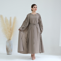 Meilleures ventes, Abaya de luxe Loriya Dubaï vêtements et accessoires traditionnels musulmans, ensemble abaya 3 pièces, vêtements islamiques, abaya