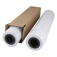 Rollo de Papel de Calco de 100g, Tamaño Personalizable, 24 Pulgadas 20 m, Tubo de 2 Pulgadas