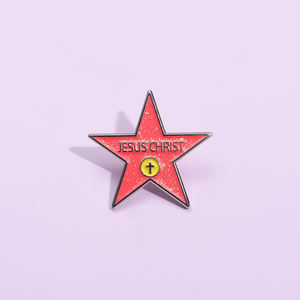 Jésus m'aime épingles en émail Philippiens Bible christianisme Religion croyants vivent pour toujours croix broche revers Badge foi bijoux - Product Image 3