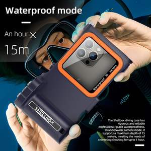 ShellBox 3.ª Generación, Funda para Cámara con Bluetooth para iPhone 14 15 Pro Max <span class=keywords><strong>Galaxy</strong></span> S22, Funda Deportiva Impermeable de 49 pies/15 m, Material TPU+PC - Product Image 3