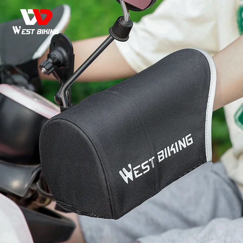 WEST BIKING New 3D Stereo Electric Bike Waterproof Handlebar Cover Summer Outdoor Cycling Bicycle Motorcycle Handle Bar Cover