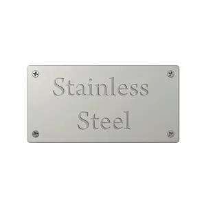 Placas metálicas Gravado Nameplate Aço inoxidável gravado nome do logotipo placas alumínio placa máquina placa sinal