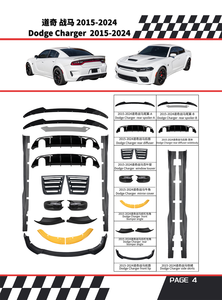 Kit de carrosserie de mise à niveau de véhicule ZL1 1LE : séparateur de pare-chocs avant, diffuseur arrière, jupes latérales, volets de fenêtre, spoiler pour <span class=keywords><strong>Camaro</strong></span> <span class=keywords><strong>2016</strong></span>+ - Product Image 6