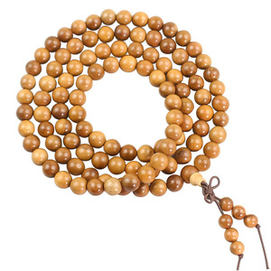 Jujube Wood <b>Bracelet</b> 108 Beads 8mm Diameter Ethnic Style Modern Chinese Jewelry for Men Women - Product Image 4