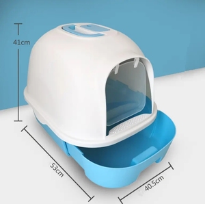 Hersteller Großhandel Haustier produkte Katze Katzen toilette mit Schaufel und Rost Haustier reinigung Katze gehen zur Toilette - Product Image 2