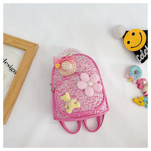 キッズラゲッジ & バッグ、幼児用トラベルバッグフラワーデザインブリンブリンかわいいバックパック女の子用 - Product Image 2