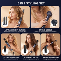 Ensemble de sèche-cheveux 8-en-1 avec 3 réglages de chauffe, pour coiffage, volume et lissage, vente en gros, usine chinoise