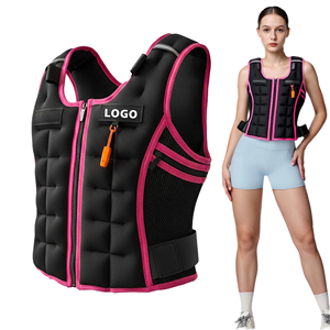 Veste de fitness Oxford pour la <span class=keywords><strong>musculation</strong></span>, la course à pied, avec sangle réglable, respirante, pour la perte de poids, l'entraînement physique, veste lestée - Product Image 1