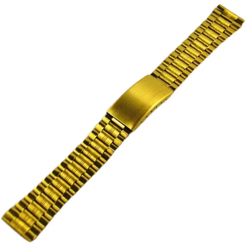 Accessoires de montre bracelet en acier inoxydable pour hommes et femmes chaîne de montre plaquée titane bracelet de montre en or