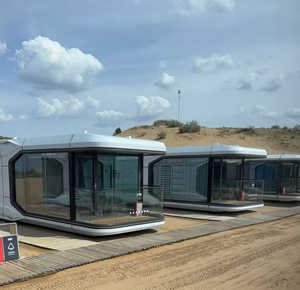 Capsule spatiale préfabriquée 3-en-1 : Maison intégrée pour vivre, travailler et dormir, Pod extérieur pour parc, alimenté à l'énergie solaire, Ferme, Villa - Product Image 3