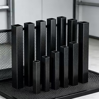 Tube carré en fibre de carbone à haute rigidité, enroulé, fabriqué en Chine, pour le renforcement des châssis de robots
