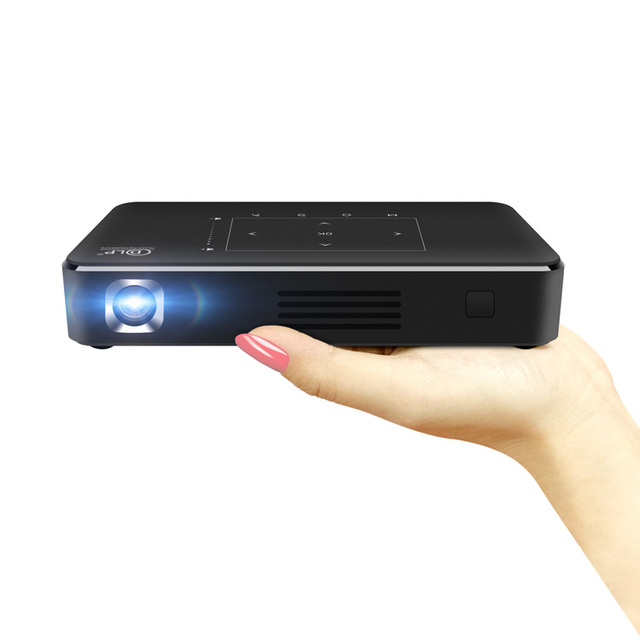 DLP 3D Projector 1080P Wifi 2.4G/5G Support RI Wireless Control BT 4.2 Android 9.0 for Camping Living Room