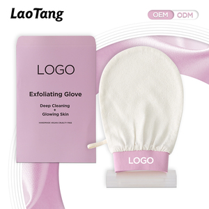 Vendita calda di guanti di seta grezza di seta viso corpo esfoliante Spa guanto di bellezza turco pelle morta per rimuovere guanto per le donne - Product Image 1