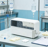 Bomba de Infusión Eléctrica Multifuncional Ligera VIRANT VM-SP-770 con Certificación CE, 1 Año de Garantía, 2 Años de Vida Útil, Veterinaria