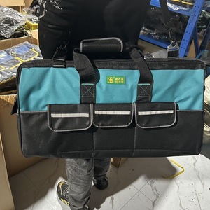 <b>Tool</b> Duffle Bag Yellow 200 Lb Capacity Waterproof Convertible Strap For <b>Carpenters</b> Electricians - Product Image 3