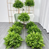 Boules de fleurs artificielles en soie style floral, roses et hortensias, pour centres de table de mariage, blanc et vert – Vente chaude directe usine