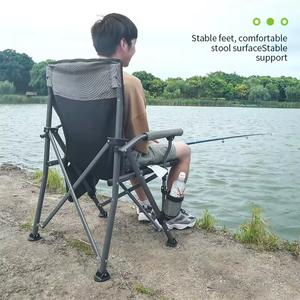Oem Chaise <span class=keywords><strong>de</strong></span> camping pliante légère et portable pour l'extérieur Chaise <span class=keywords><strong>de</strong></span> jardin pliable et pliable pour la plage, la pêche et la randonnée avec <span class=keywords><strong>poche</strong></span> - Product Image 5