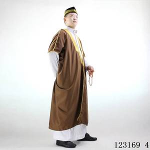 Thobe arabe de Dubaï très demandé, Choli en coton-lin respirant, matière antistatique, vêtements musulmans pour hommes, commande minimum - Product Image 3