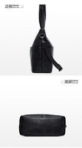 Sacs à main en cuir PU de qualité supérieure pour femmes, sacs fourre-tout à bandoulière grande capacité de couleur unie pour femmes, vente en gros - Product Image 5
