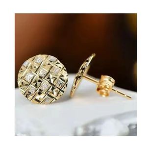 ต่างหูทองคำแท้ 18k ยี่ห้อ Xinfly รูปทรงกระดานหมากรุก ประดับเพชรและมุก เหมาะสำหรับเด็ก งานแต่งงาน งานเลี้ยง และงานหมั้น - Product Image 1