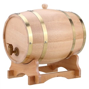 Barril de madera de roble Vintage para cerveza, vino tinto para Barril de Brandy, whisky, <span class=keywords><strong>ron</strong></span>, puerto, 1.5L/3L/5L/10L - Product Image 3