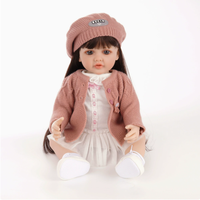 Poupée bébé reborn en silicone souple et réaliste pour fille, kit pas cher