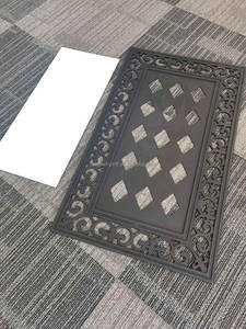 Interchangeable Sublimation Blank PVC <b>Rubber</b> Door <b>Mats</b> with Insert - Product Image 2