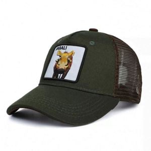 Factory Wholesale 5-Panel Trucker Cap with <b>Animal</b> Patch Sporty Style Customized Baseball Caps Common Fabric - Product Image 4