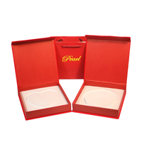En stock velours rouge perle carré carton estampage dossiers bijoux emballage boîte pour la fête des mères avec montre lunettes lunettes