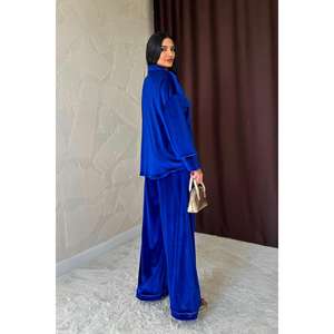 Conjuntos de Trajes para Mujer al por Mayor con Detalles de Terciopelo y Diseño de Maceta - Product Image 1