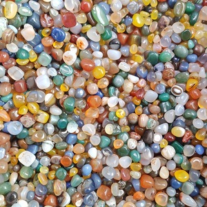 Colorful Chinese Design Agate Gravel Irregular Flower <strong>Pot</strong> Pavement Rain Stone <strong>Fish</strong> Tank Buddha Repair Manza - Product Image 1