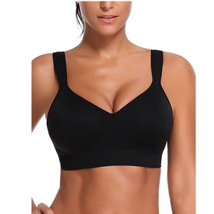 Reggiseni sportivi comodi in tinta unita da donna in morbido <span class=keywords><strong>cotone</strong></span> Push up <span class=keywords><strong>reggiseno</strong></span> taglie forti <span class=keywords><strong>con</strong></span> spalline regolabili per l'estate - Product Image 5